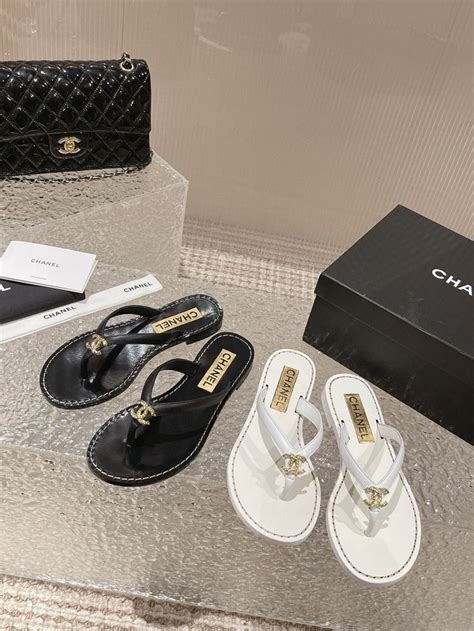 zara chanel shoes|Chanel slippers black.